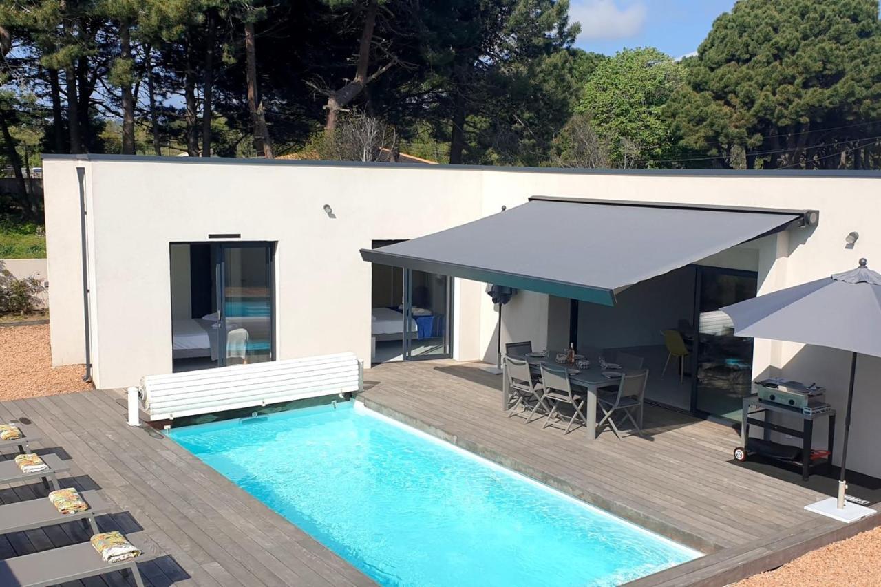 Villa Rossa 6 Pers Dans Residence Avec Piscine Chauffee Privee Lecci Kültér fotó