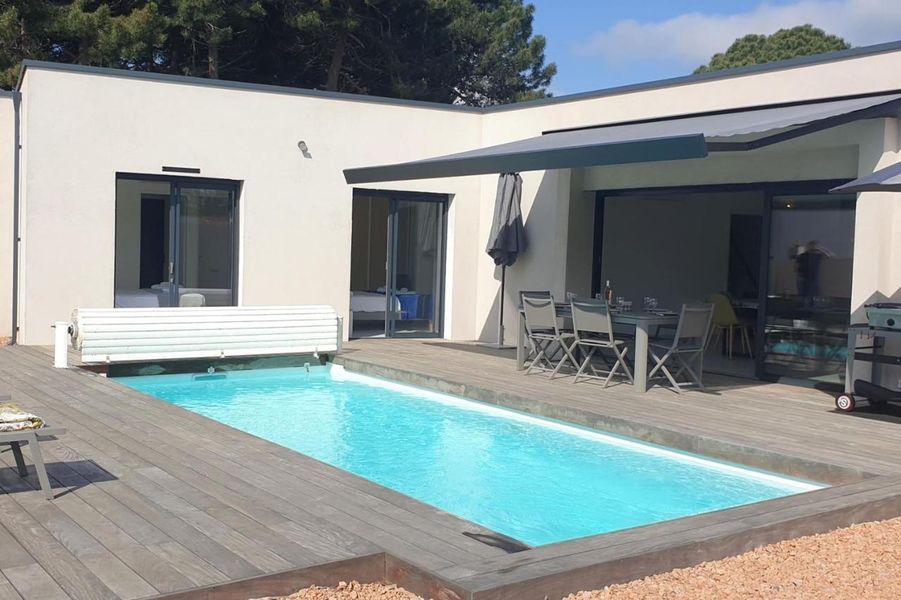 Villa Rossa 6 Pers Dans Residence Avec Piscine Chauffee Privee Lecci Kültér fotó